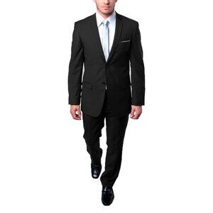 Solid Charcoal 2 Piece Slim Fit Tazzio Men's Suit